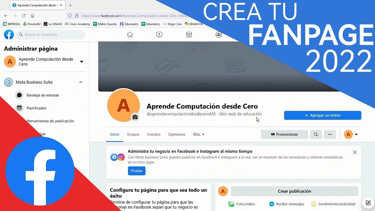 Como HACER una FANPAGE ✨ FANPAGE de FACEBOOK 💻💯