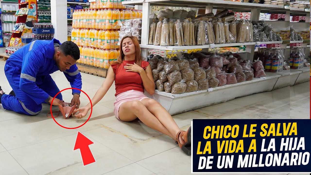 Chico de supermercado salva la vida a hija de millonario | Muchacho salva la vida hija de millonario