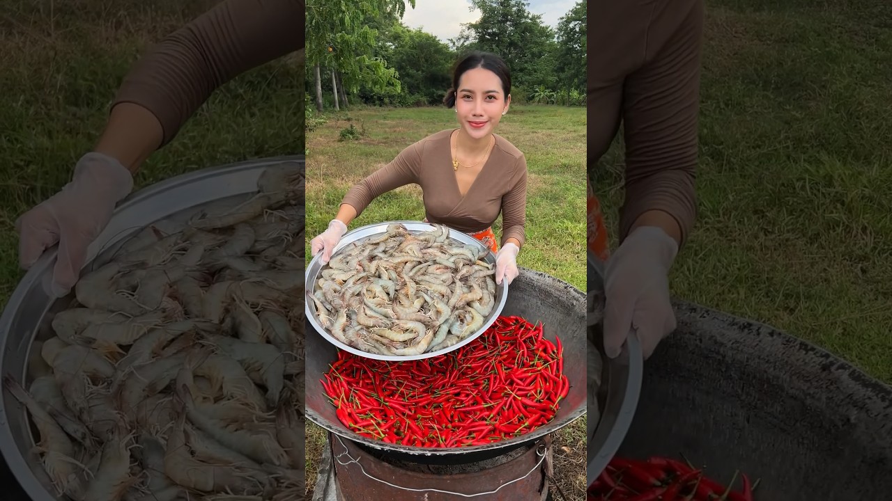 Shrimp crispy with chili sauce cook recipe #shortvideo #shorts #cooking #food #recipe