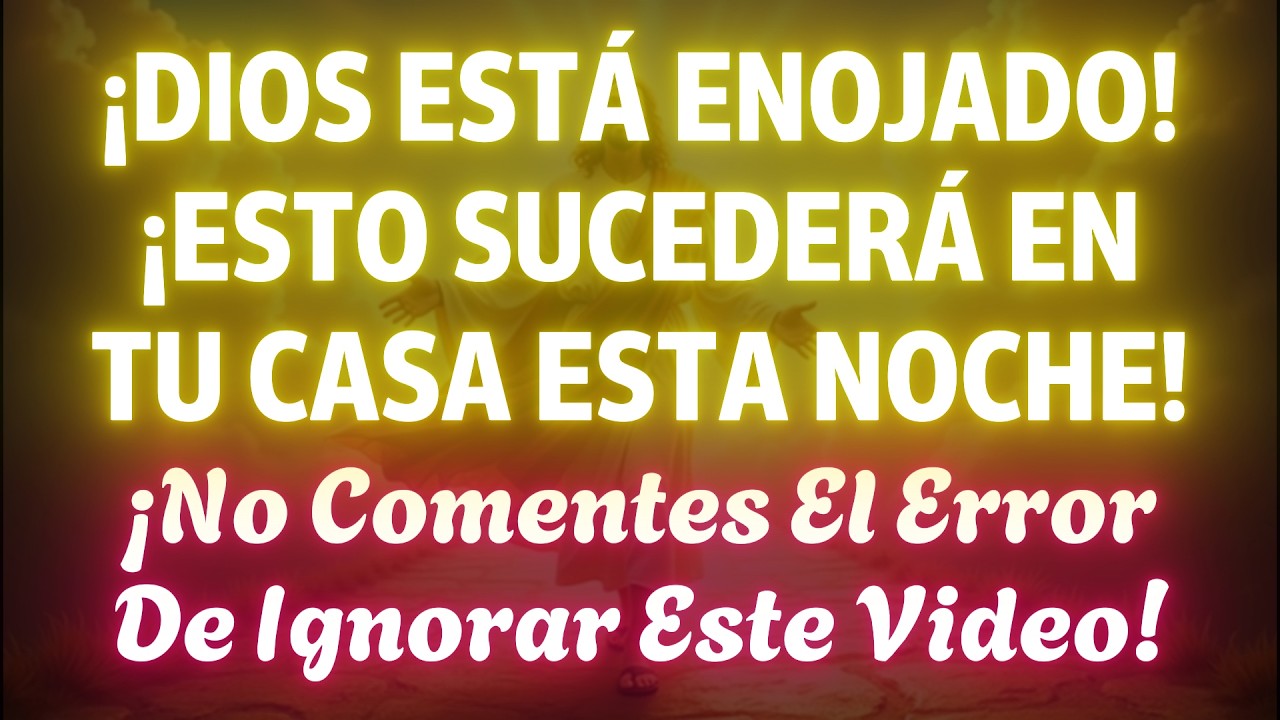 DIOS ESTÁ FURIOSO AHORA: IGNÓRALO Y TE ARREPENTIRÁS EL RESTO DE TU VIDA... ¡ESTÁ MUY CERCA!