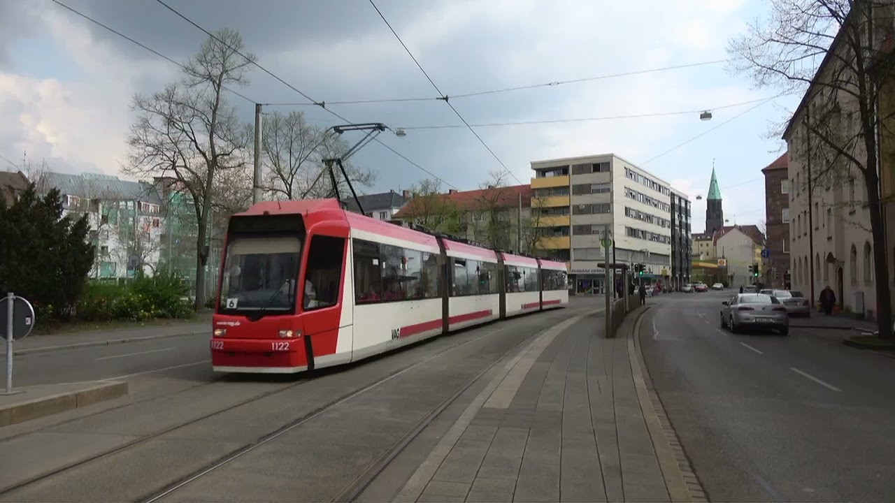 Straßenbahn Nürnberg | VAG Adtranz GT6N, GT8N & Stadler Variobahn tram | 3 april 2017