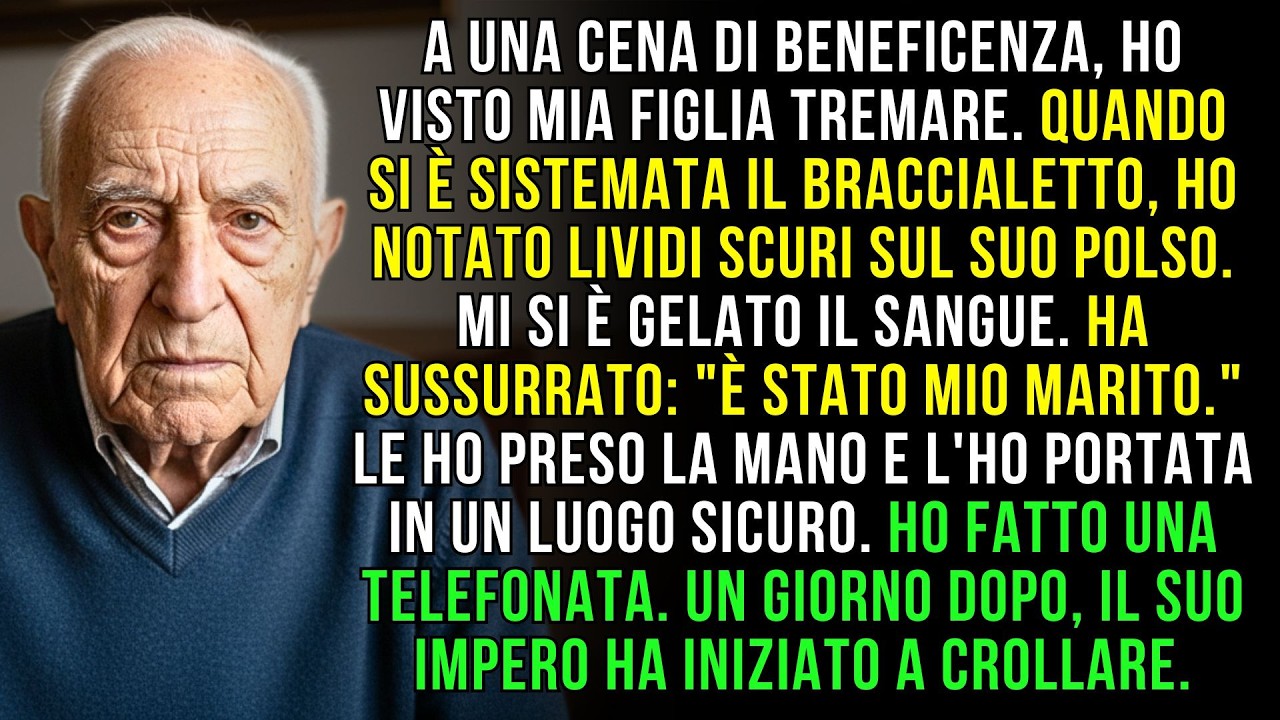 A una serata di beneficenza, mia figlia sussurrò: «Papà…» — vidi i lividi e il sangue ribollì.
