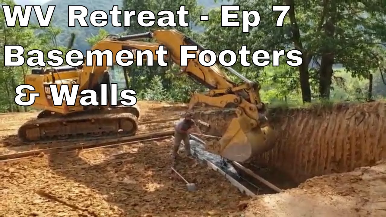 Installing Basement Footers and Walls on West Virginia Mountain Home | Ep 007