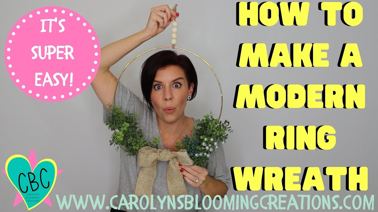 How to Make an EASY Modern Ring Wreath