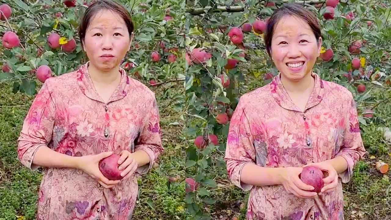 满脸泥土的女孩敲我窗户，想让我收了她的苹果，被他的真诚和善良打动了！【王哥记录生活】