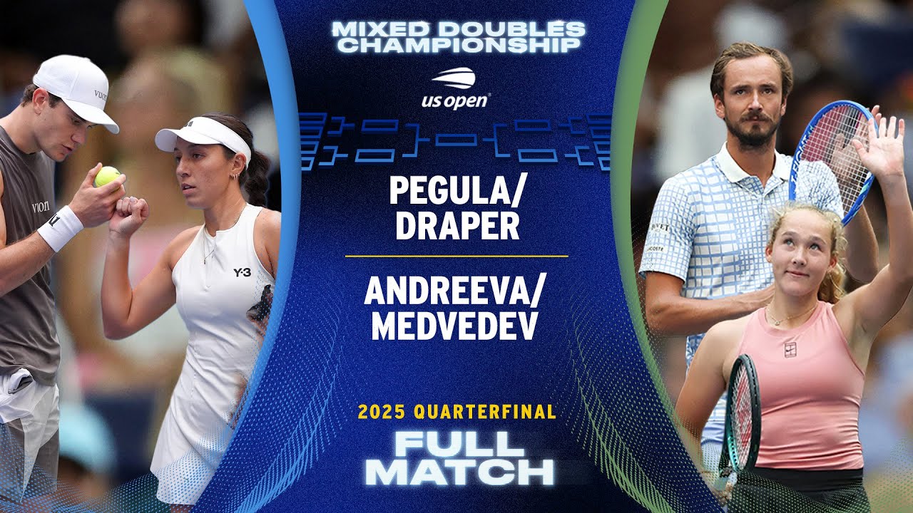 Pegula/Draper vs. Andreeva/Medvedev Full Match | 2025 US Open Quarterfinal