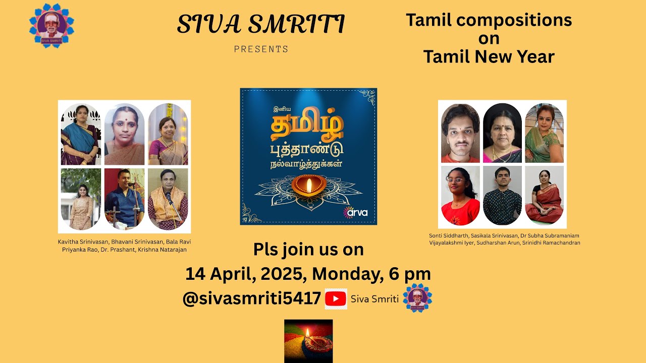 Tamil Compositions on Tamil New Year day - 2025