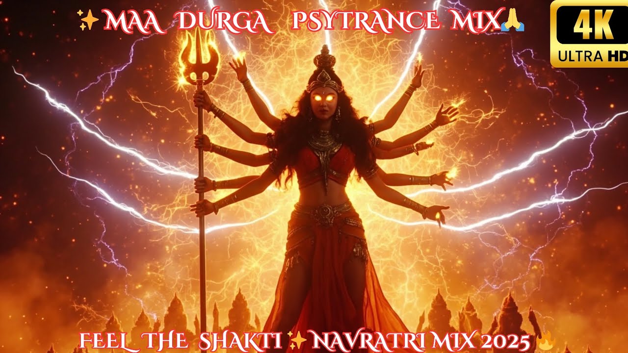 Maa Durga Psytrance | Navratri EDM 2025 | Jai Mata Di Festival Mix 🔥 #music #bhajan #bhaktirap