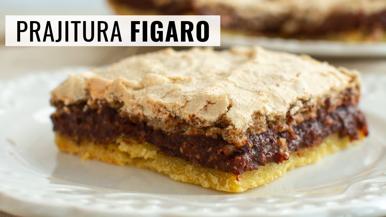 Gustul copilăriei cu doar câteva ingrediente simple: Prăjitura Figaro cu gem, bezea și nucă