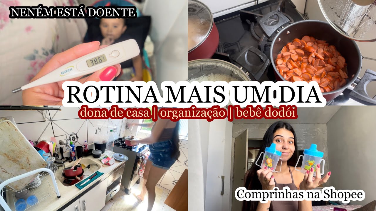 RAVI ESTÁ DOENTE 🤢 | TENTANDO COLOCAR EM ORDEM A CASA | COMPRINHAS NA SHOPEE | Monique Moraes 