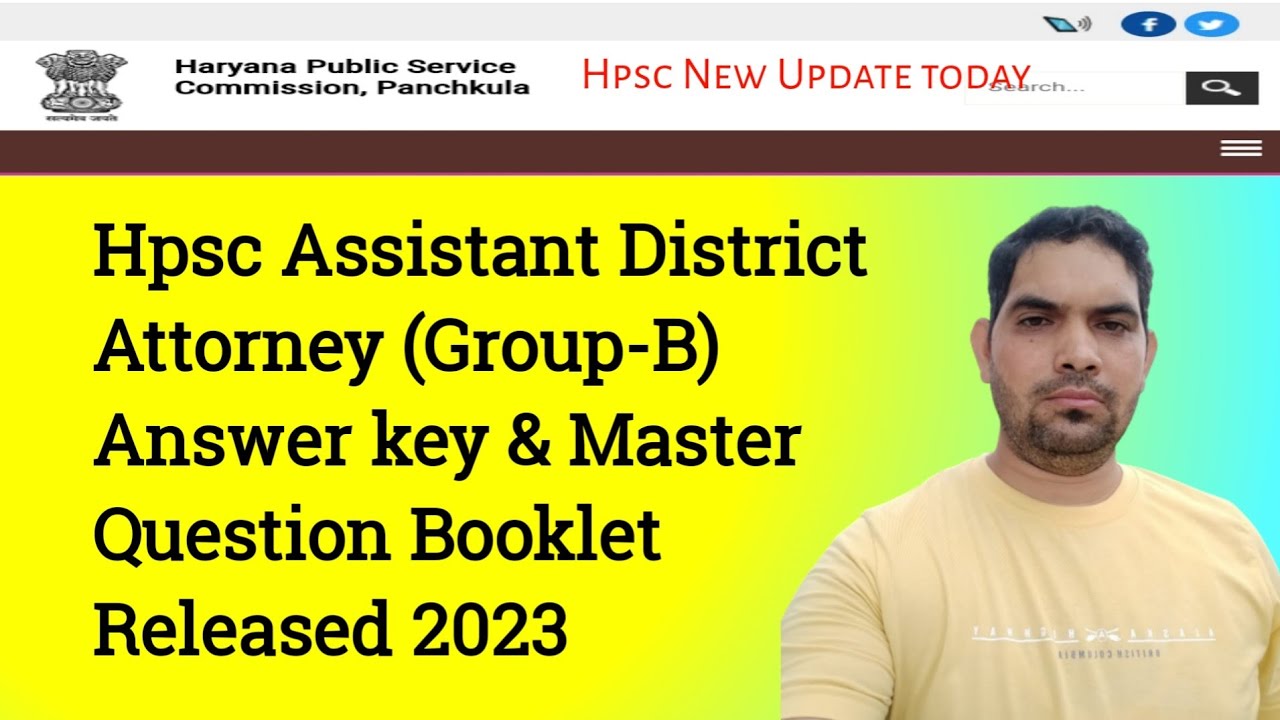 Hpsc Assistant District Attorney answer key 2023 / Assistant District Attorney answer key / Hpsc hcs