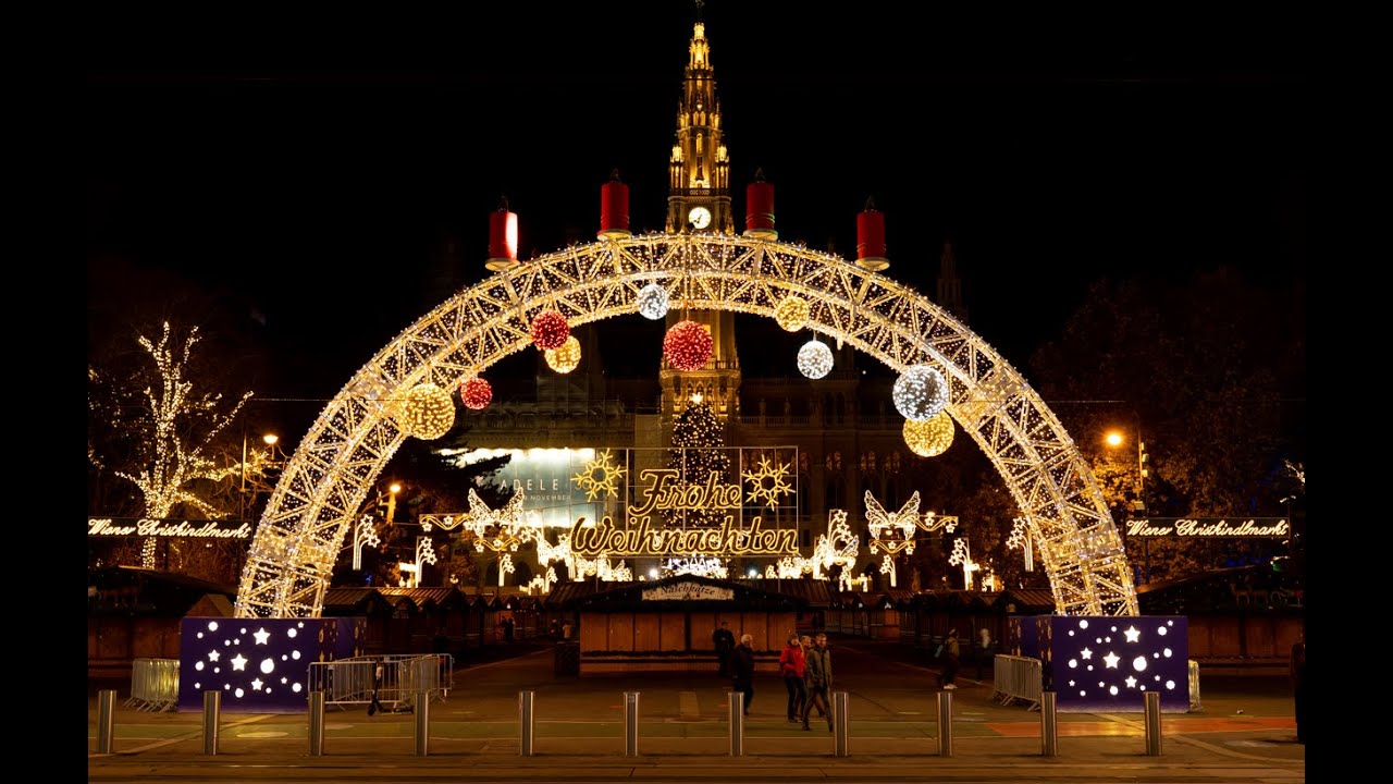 BEST Vienna(Wien) Christmas market  Rathaus - 4K cinematic