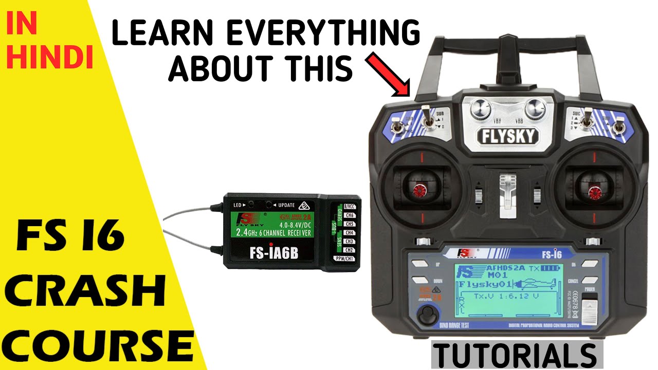 How to use fs i6 transmitter in hindi | Full crash course |  Functions and features of fs i6