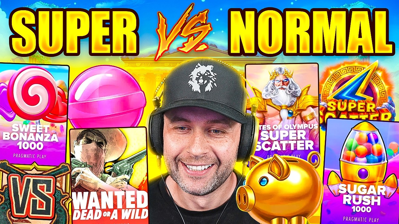 SUPER VS REGULAR SLOT BONUSES... A VERY DEGENERATE SESSION!! (Bonus Buys)
