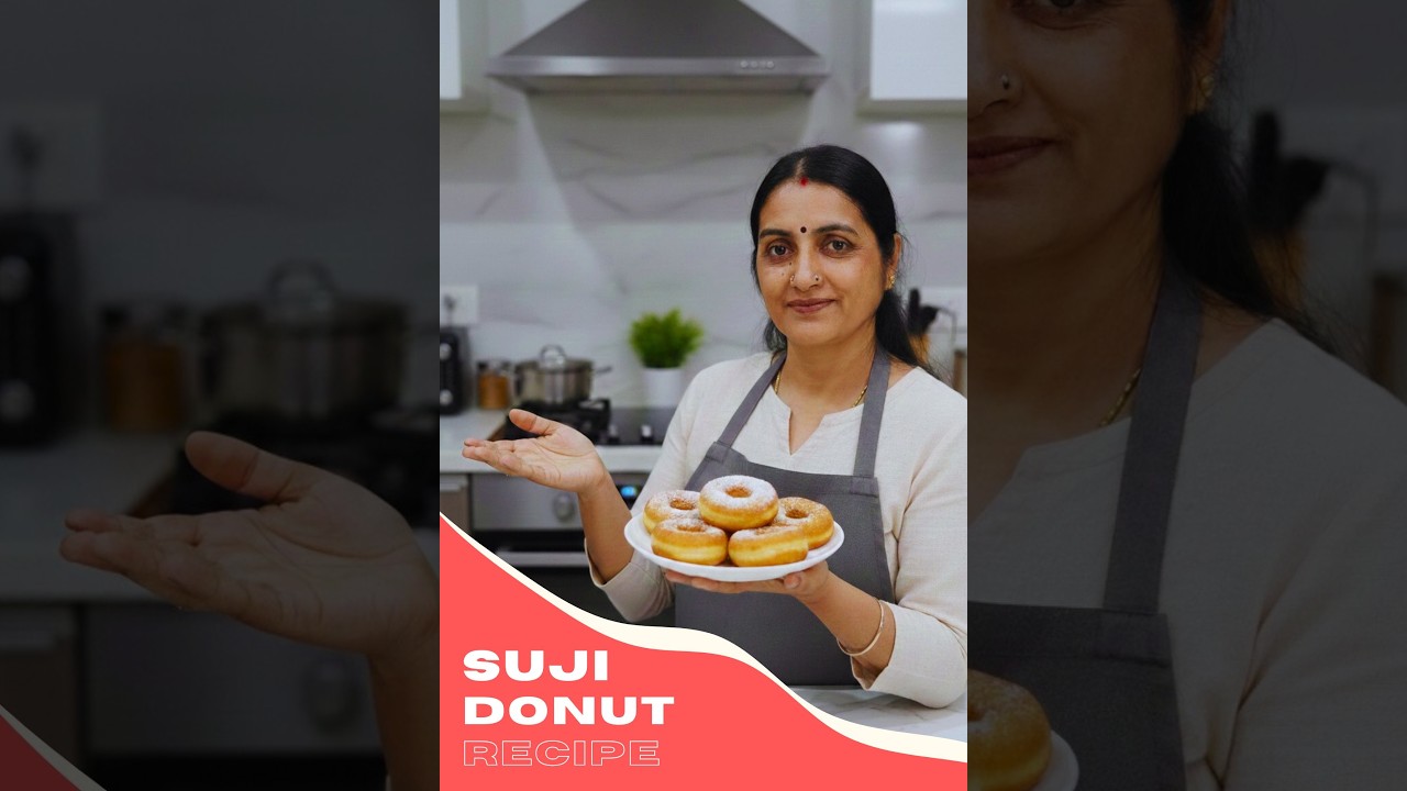 Suji Donut: बनाते बनाते ही खत्म हो जायेंगे इतने टेस्टी और आसान | Eggless Semolina Donuts