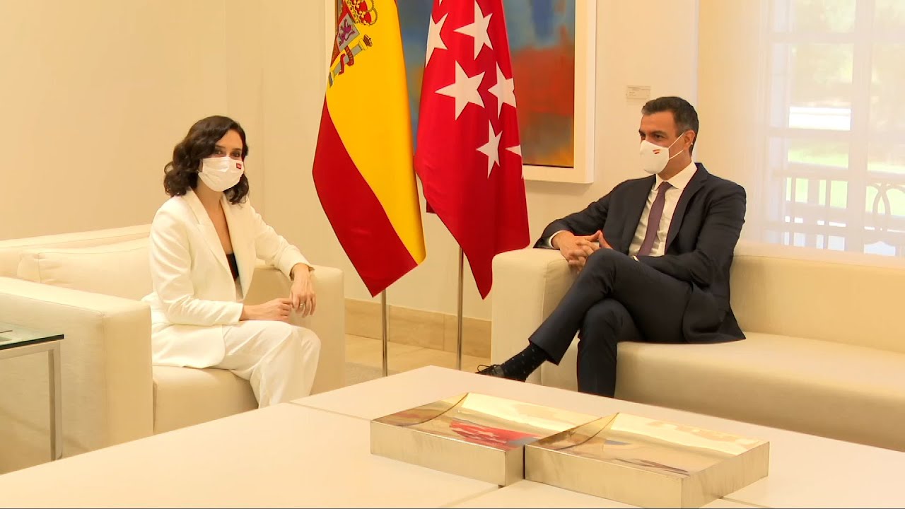 Sánchez recibe a Ayuso en La Moncloa