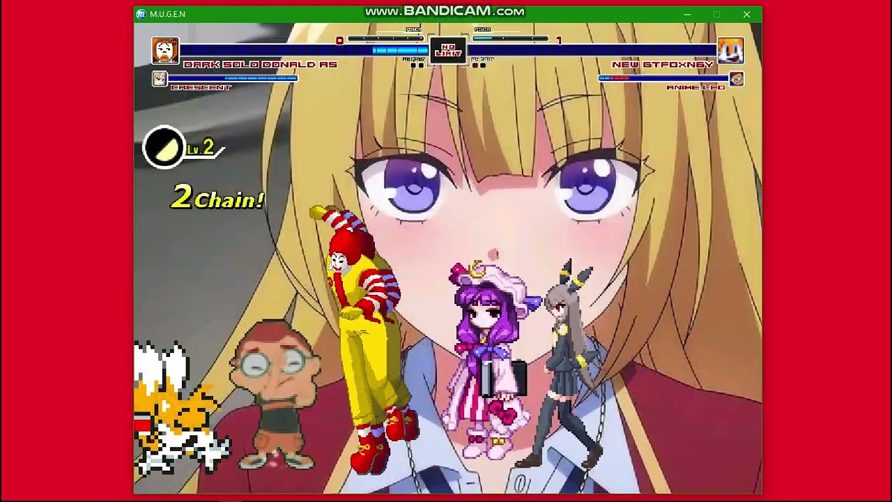 MUGEN REQUEST:Dark Solo Donald As and Crescent vs New GTFoxN6Y and Anime Leo|MUGEN ALL STARS 1.1B🍙