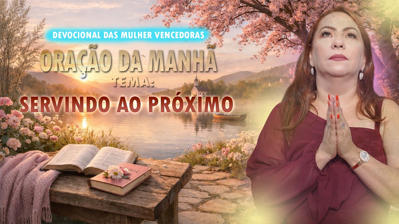 ORAÇÃO DA MANHÃ - 19 DE MARÇO,  SERVINDO AO PRÓXIMO - Pra. Cleysy Lustosa [OUÇA A VOZ DE DEUS AGORA]