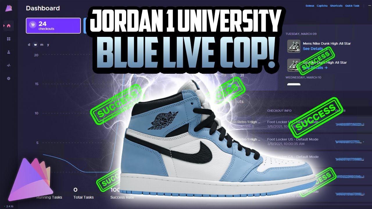 Live Cop Ep 1 - Jordan 1 Retro High UNC - Prism