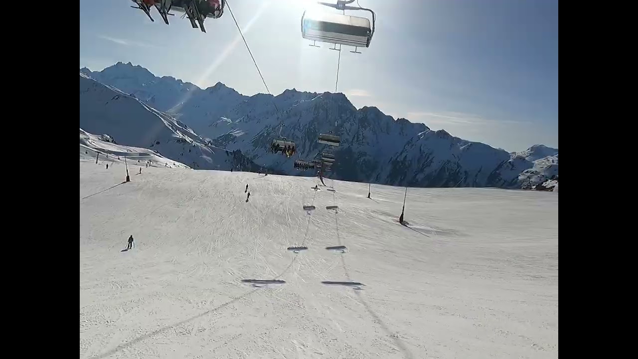 Iscghl, Austria,  blue ski run 8, perfect ski piste for beginners #ischgl 