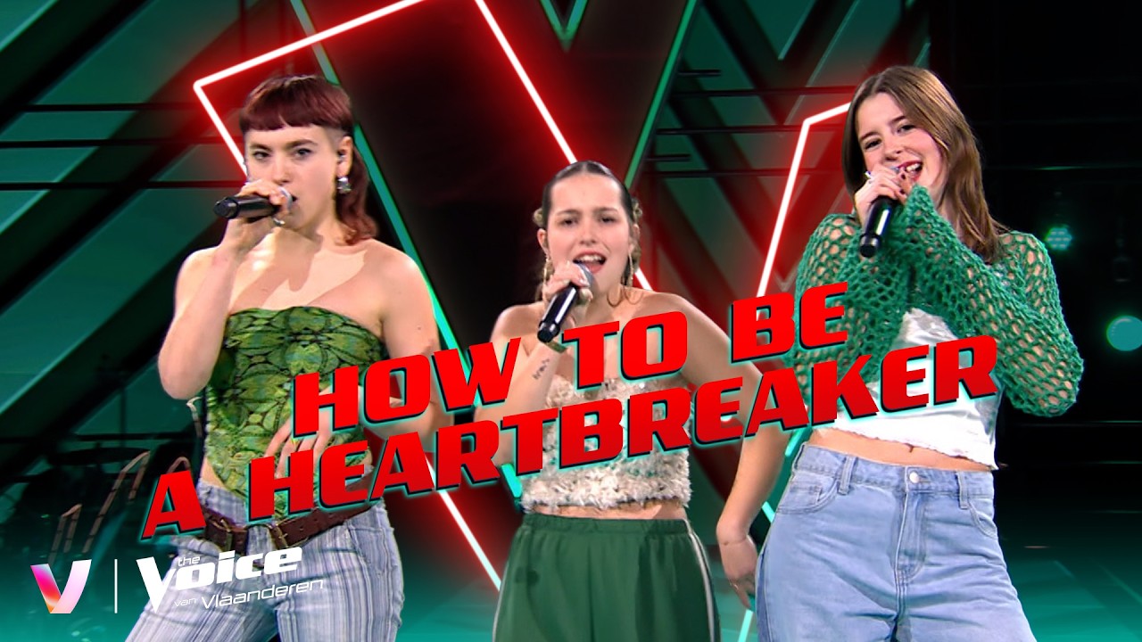 Silke, Abigail & Hanna - &lsquo;How To Be A Heartbreaker&rsquo; | Big Battle #1 | The Voice van Vlaanderen | VTM