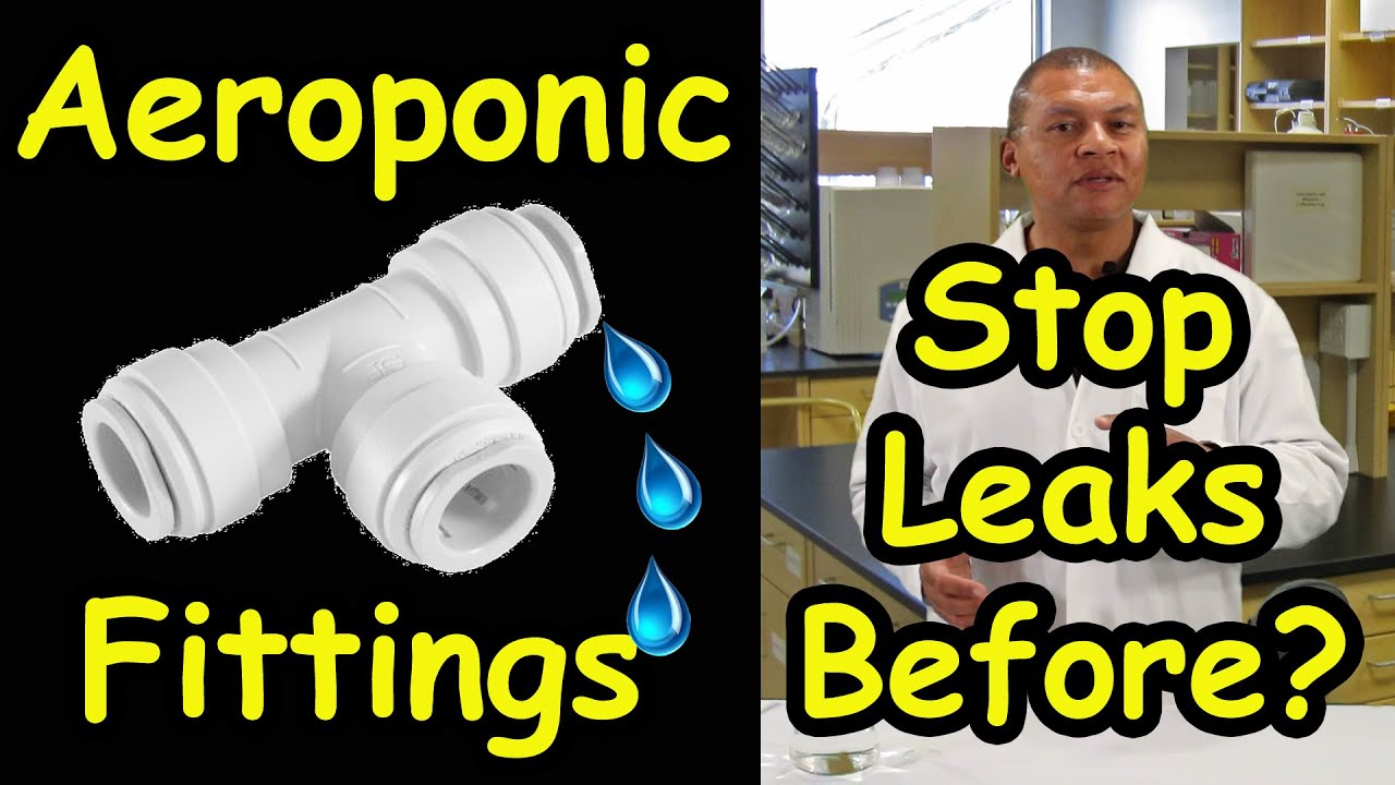 High-pressure Aeroponics Quick Connect Fittings the Right Way.