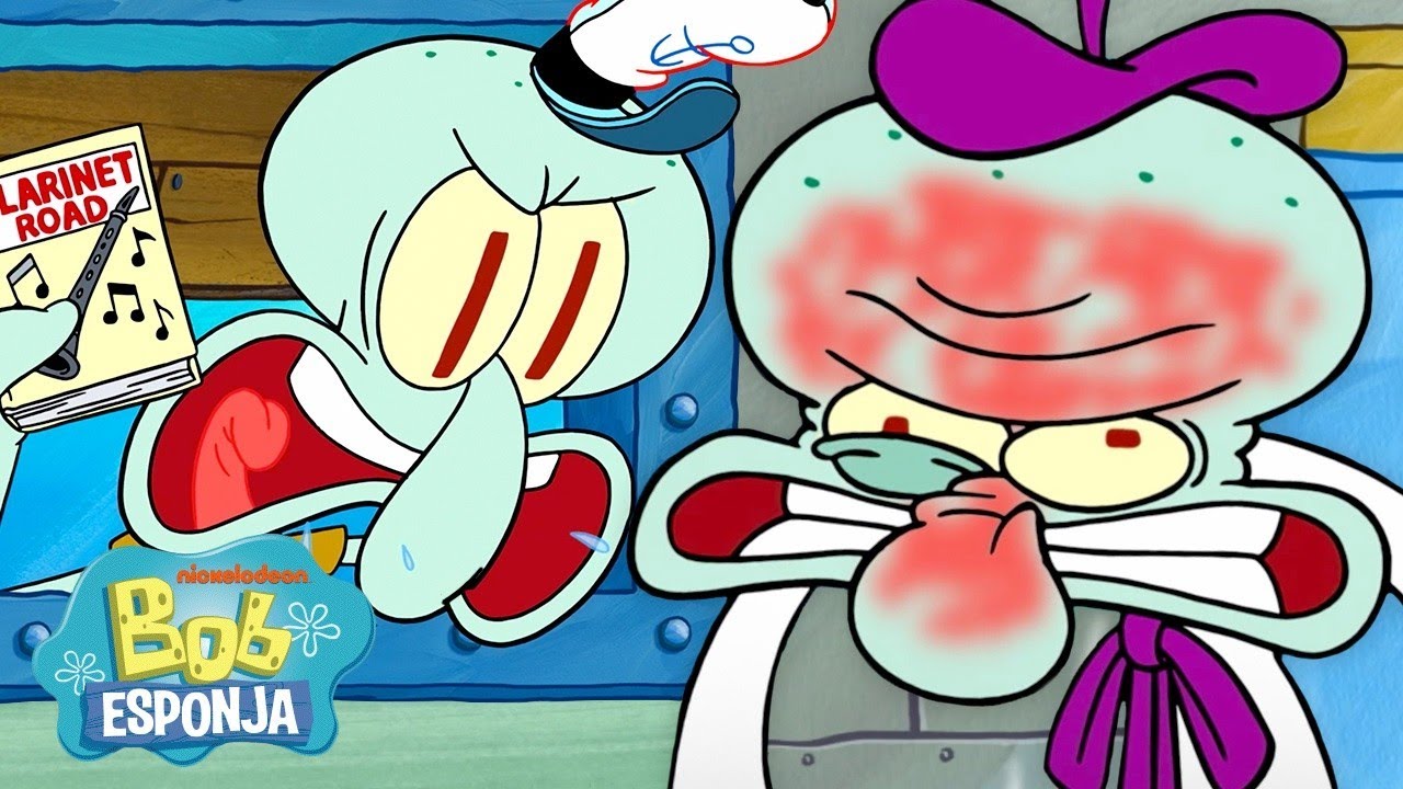 Bob Esponja | 1 hora de derrotas do Lula Molusco&hellip; sem parar 🫠 | Bob Esponja em Portugu&ecirc;s