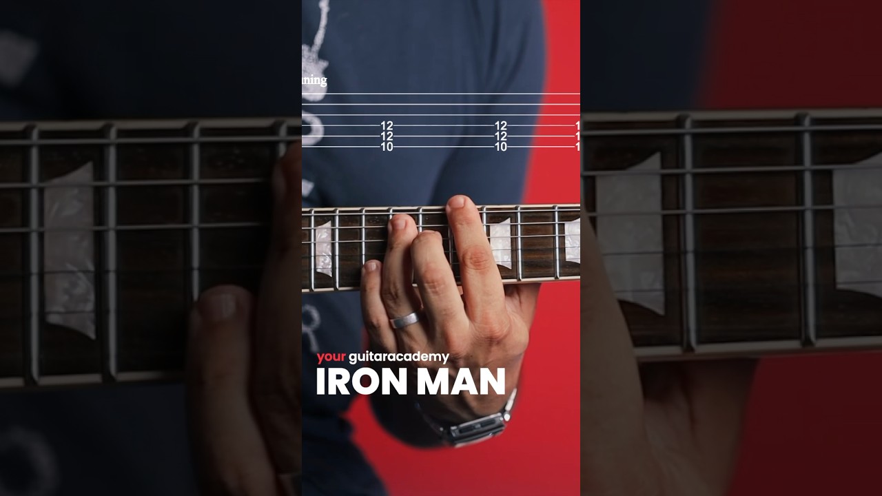 Iron Man - Black Sabbath #guitarlesson