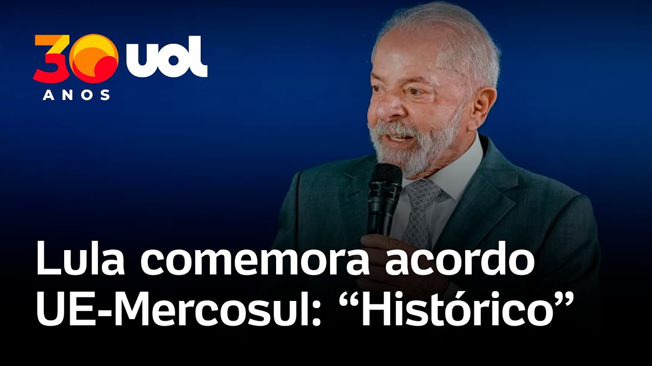 Lula comemora acordo de livre comércio entre UE e Mercosul: 'Dia histórico para o multilateralismo'