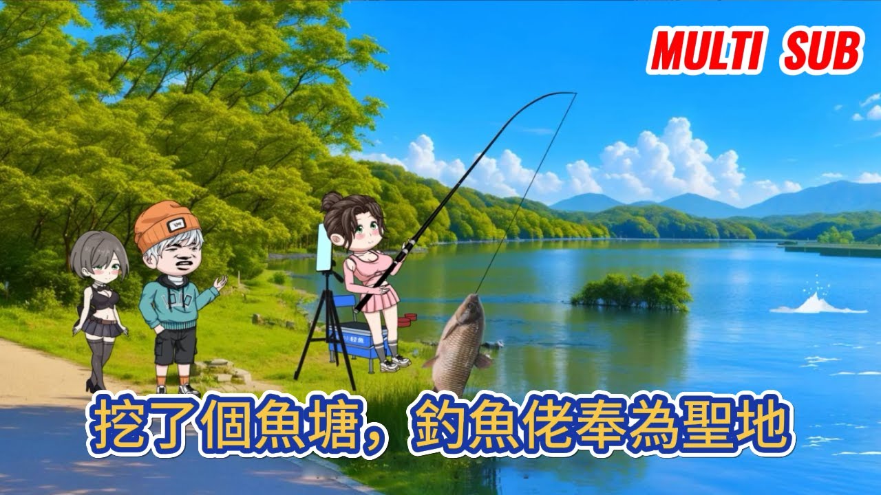 都市动画 | 《挖了個魚塘，釣魚佬奉為聖地》北漂三年的我意外獲得一個釣場系統，回到老家李崗村挖魚塘，開釣場，人生巔峰從一口小魚塘做起！