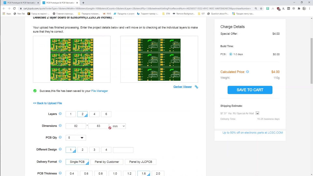 Инструкция по заказу плат с монтажем деталей на jlcpcb.com