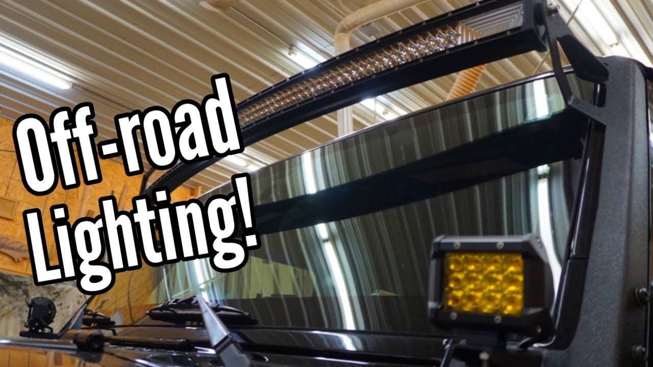 Nilight 52” LED Light Bar, 4” Amber Light Pod And Mounting Bracket Review and Install