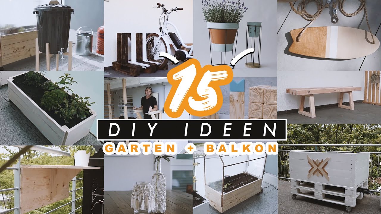 15 DIY & Upcycling Ideen für Garten, Balkon und Terrasse einfach selber machen | EASY ALEX