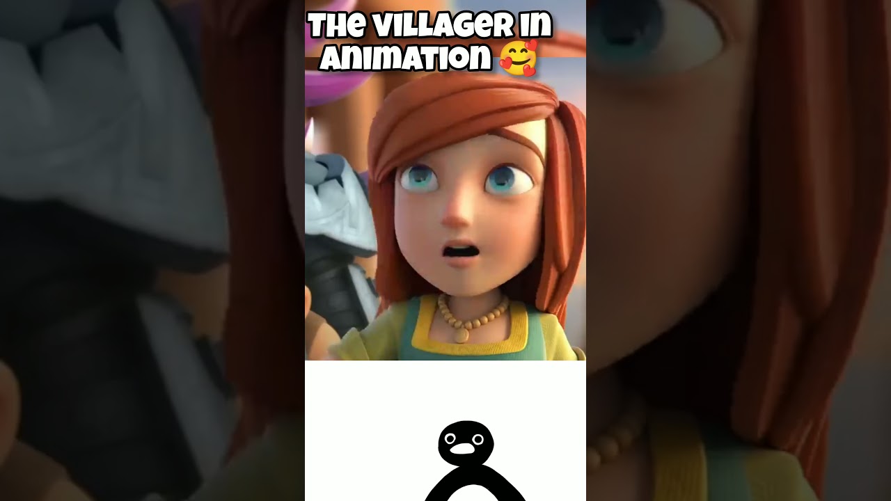 The villager in animation vs reality ll noot noot edit.#shorts#clashofclans #coc#gaming#cocshorts