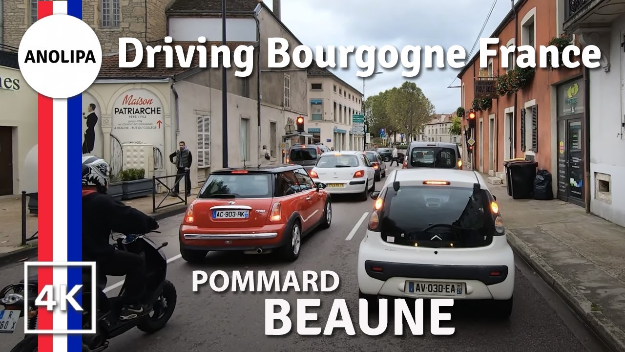 Driving in France 🇫🇷 from POMMARD to BEAUNE - Burgundy BOURGOGNE【4K】