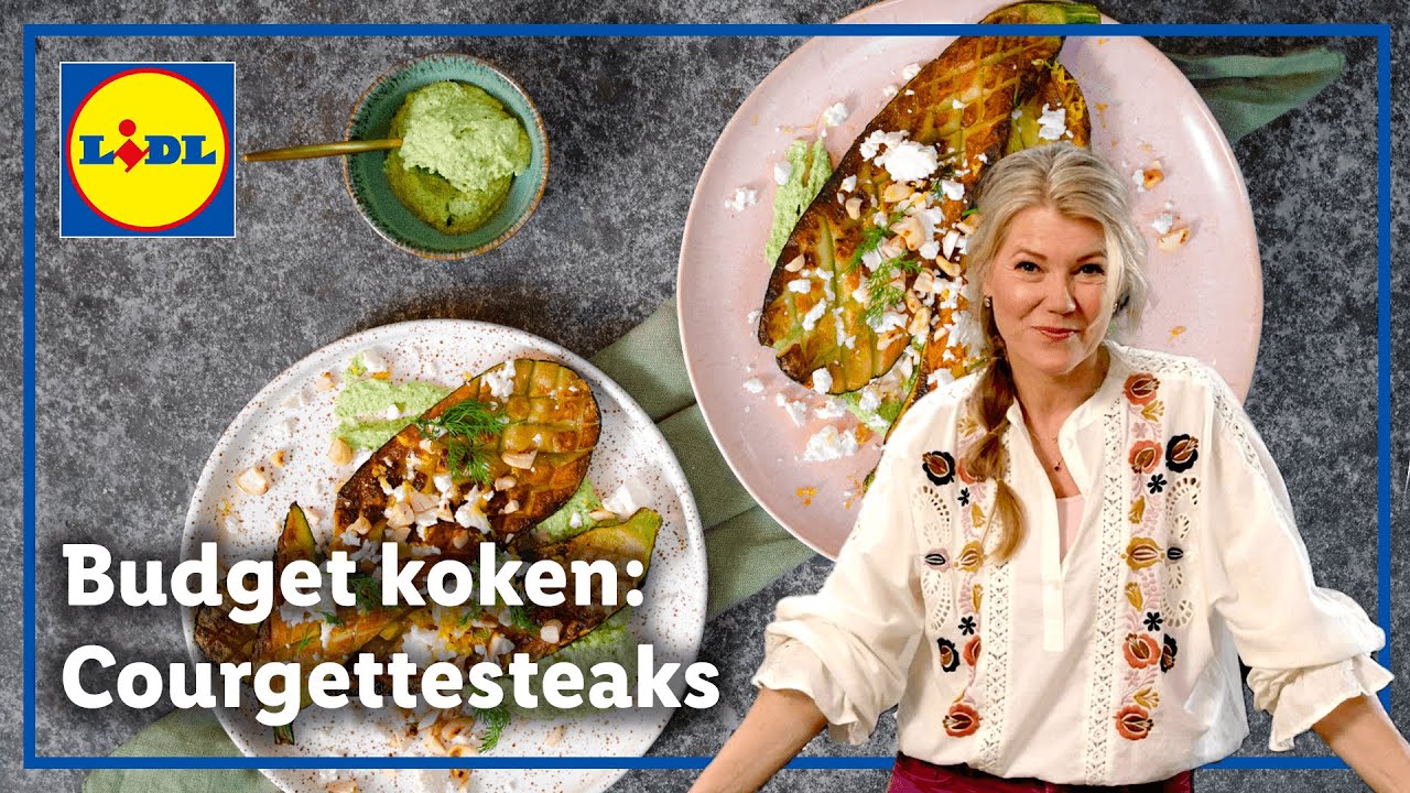 Courgettesteaks met noten-tzatziki | Samen budgetkoken met Sandra Ysbrandy