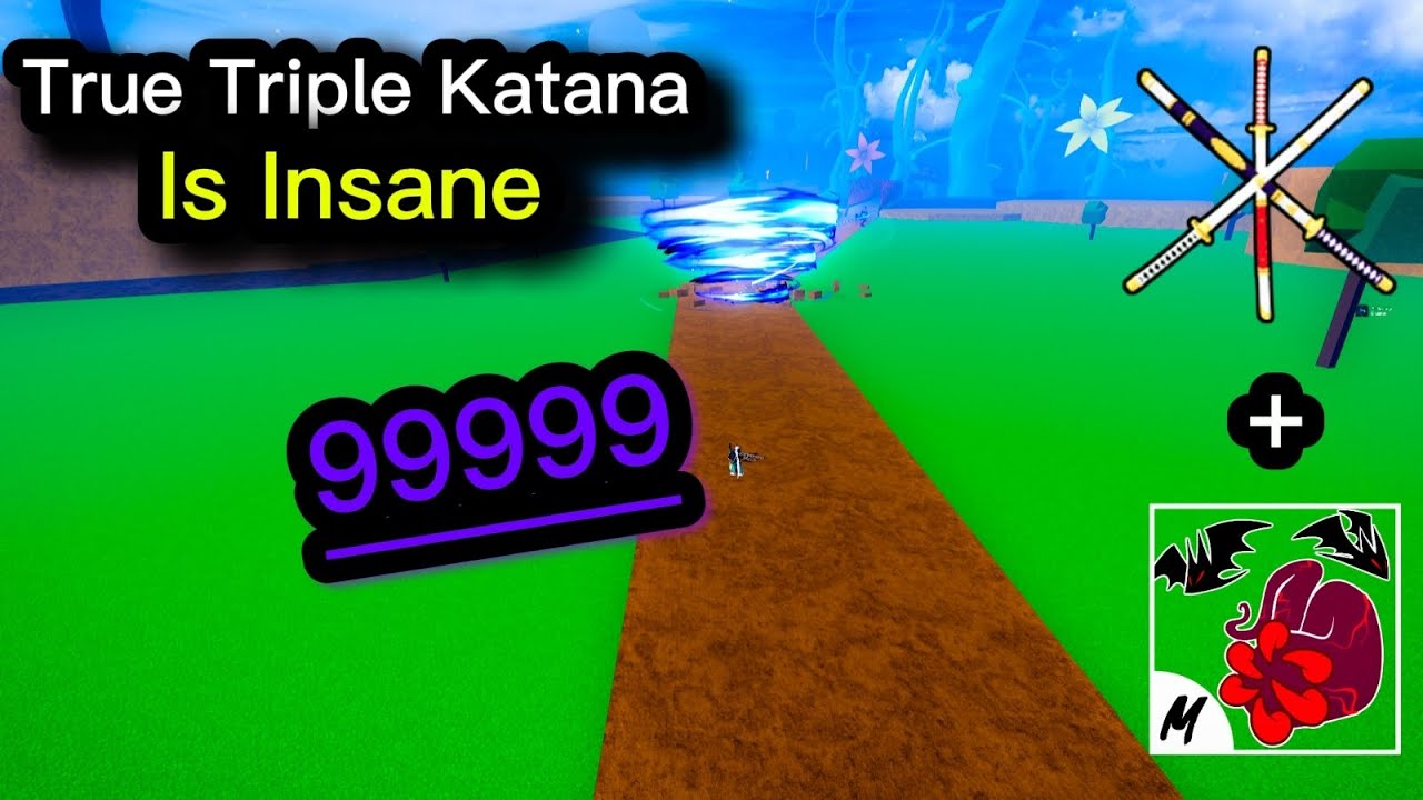 Bounty hunt using true triple katana in blox fruits roblox 