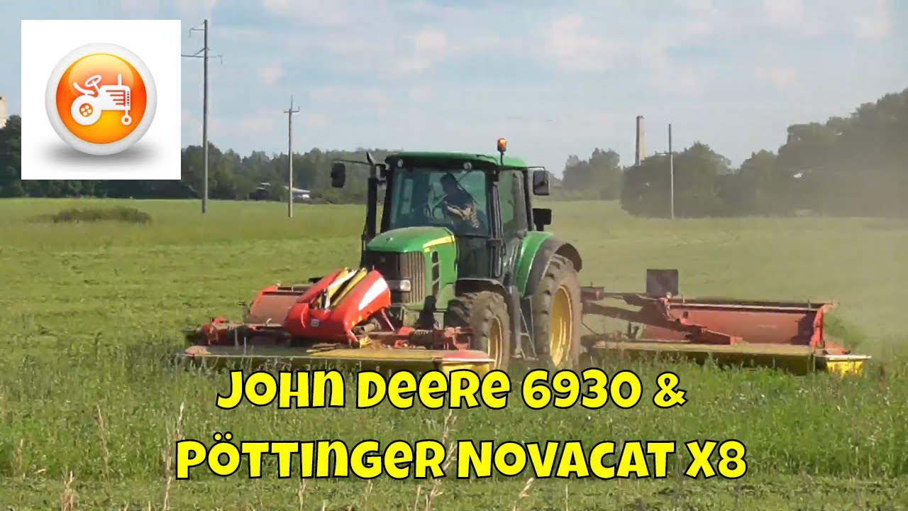 Silage 2019 | John Deere 6930 with Pöttinger Novacat front and rear mowers