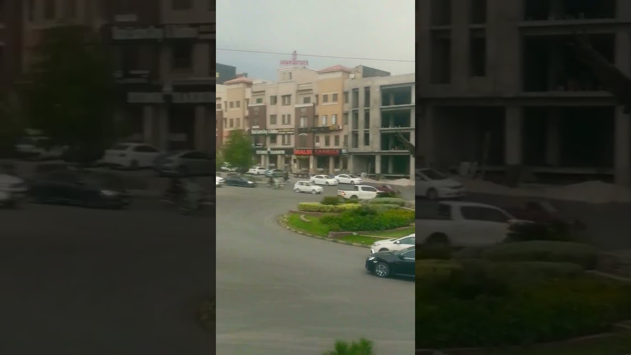 Shaheen Chowk bahria town phase 7 Rawalpindi #bahriatownphase7 beauty of Bahria #weather