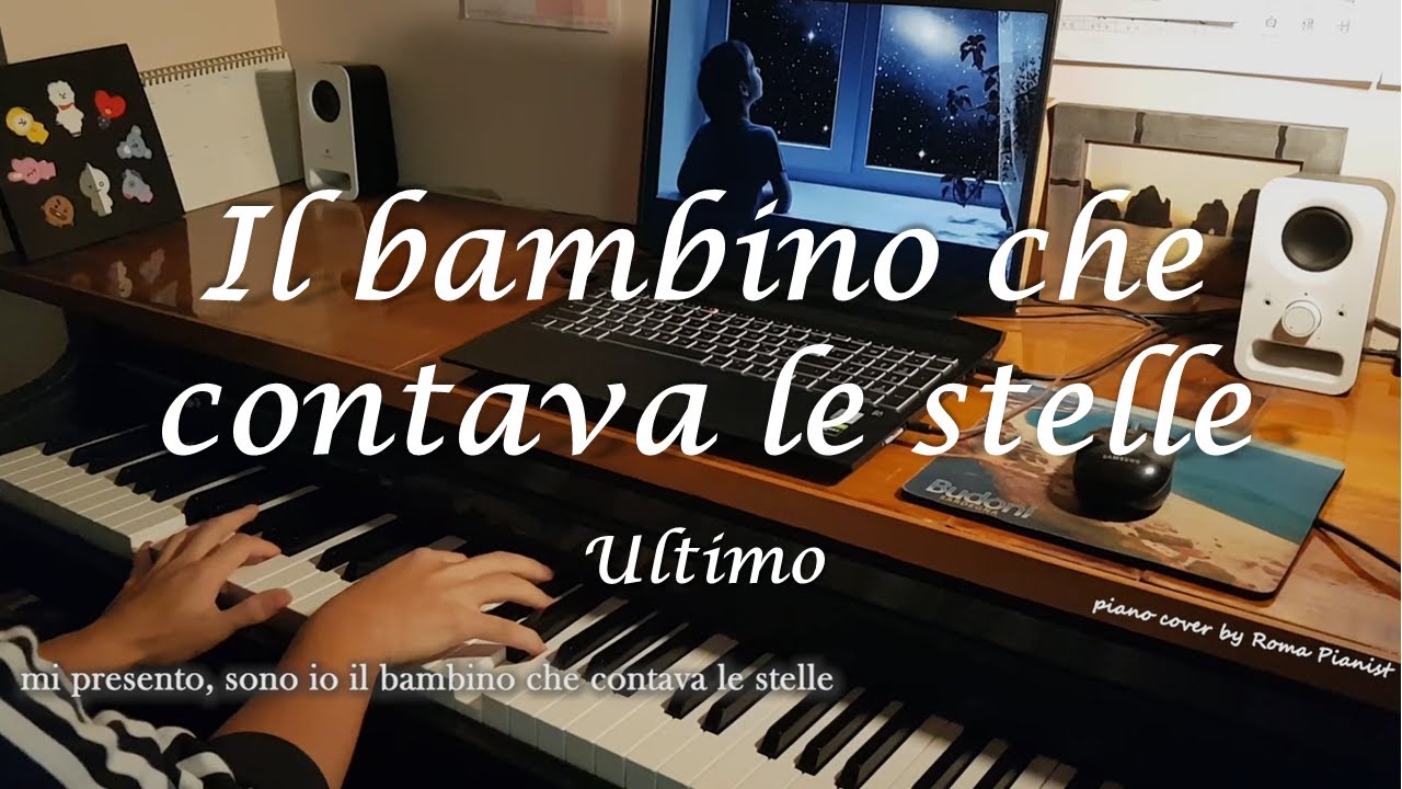 Ultimo - Il bambino che contava le stelle (piano cover) con testo