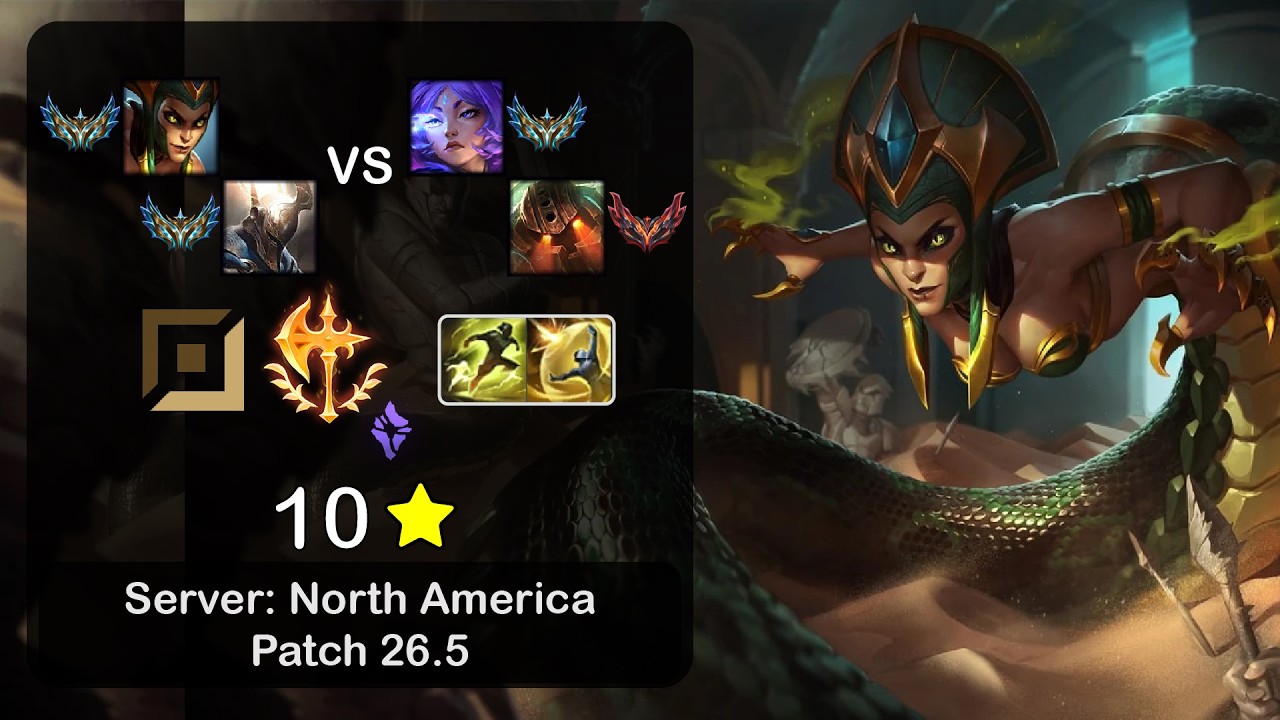 Cassiopeia APC + Pantheon vs Yunara + Nautilus - NA Challenger - Patch 26.5