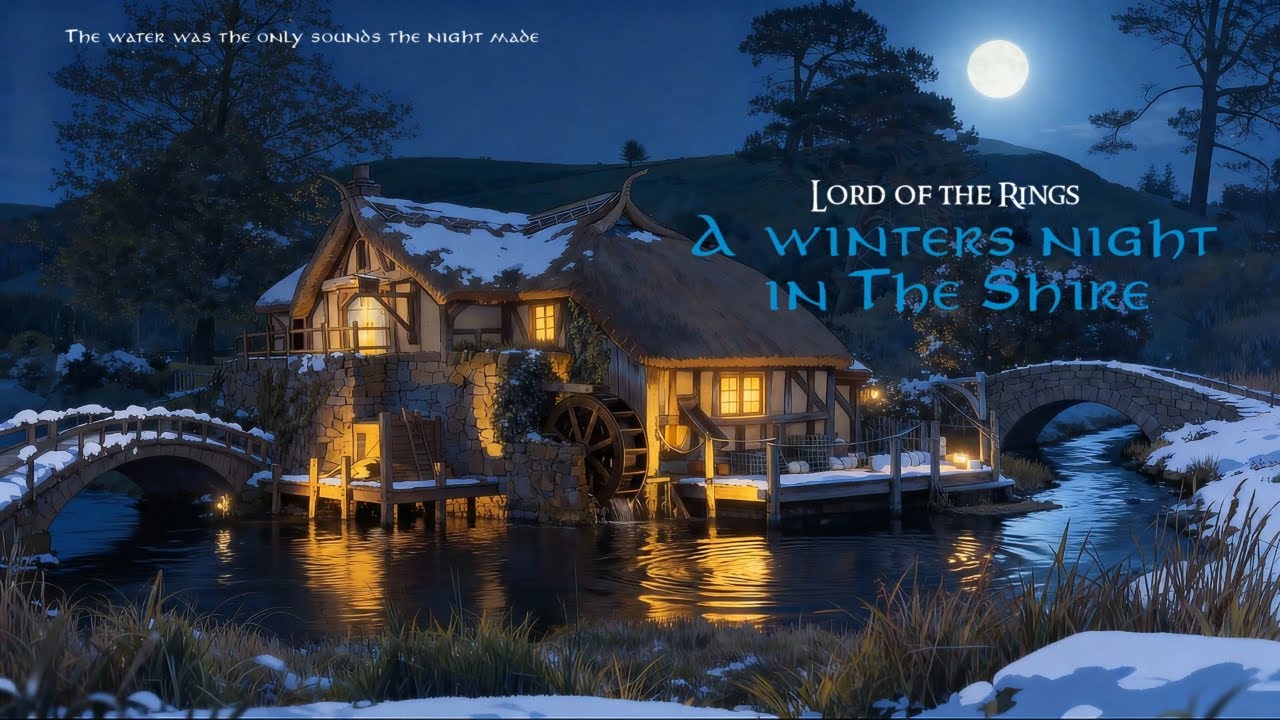 LOTR Ambience for Sleep & Relaxation | Calm Fantasy Atmosphere, Water & Gentle Wind