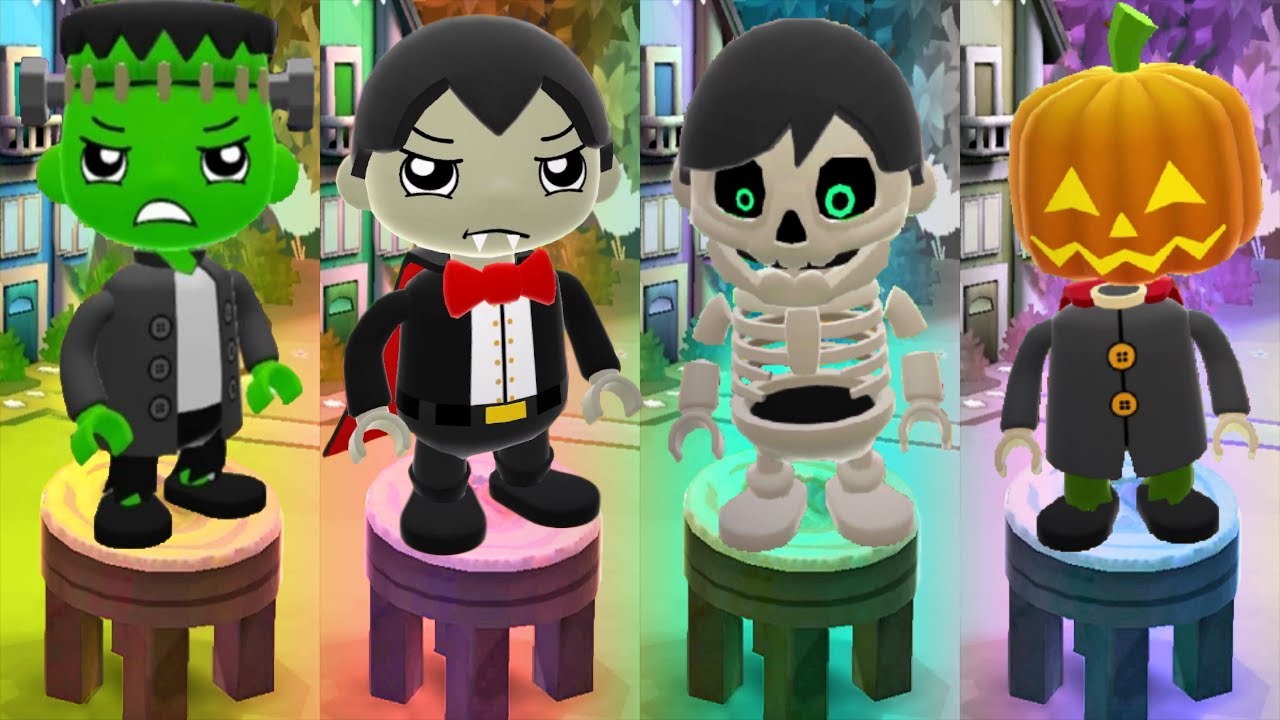 Tag with Ryan's Halloween Characters in Island Adventure Map