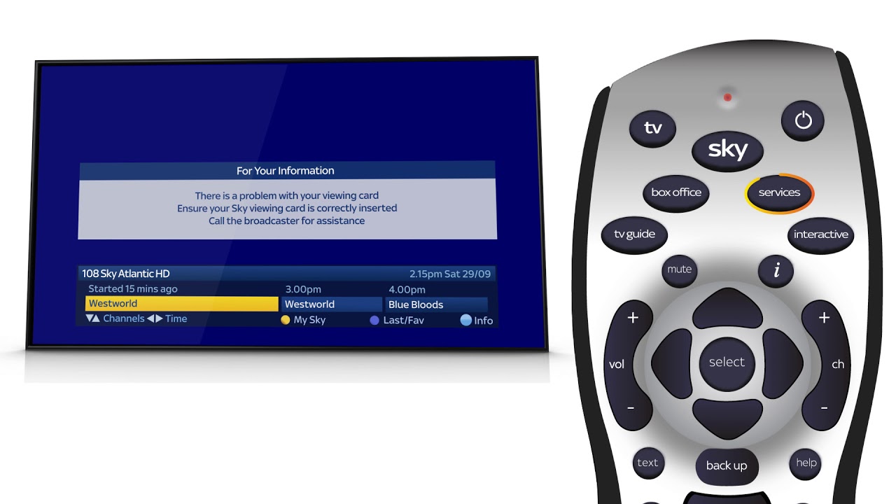 Sky+ Viewing Card error? Here's the fix