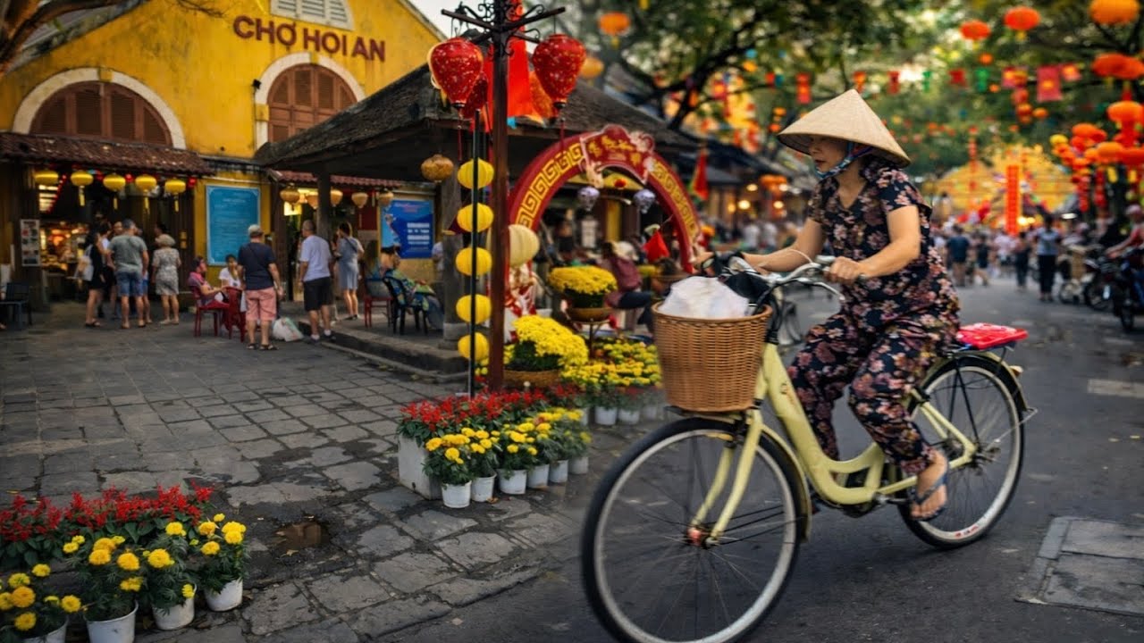 Hoi An Old Town to Central Market 🇻🇳 A Street That Transforms in Minutes