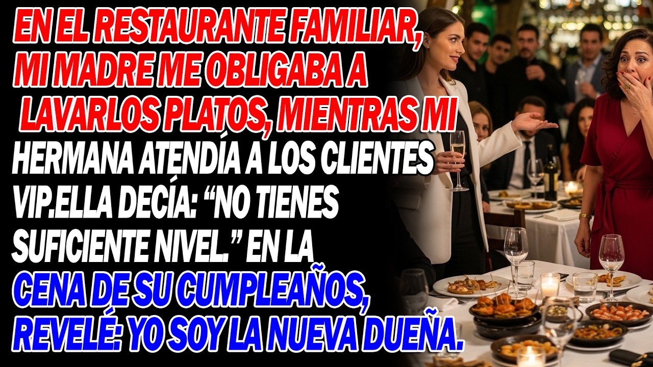 🍽️ Mi madre eligió a mi hermana — pero en la cena descubrió que el restaurante era mío 😏🔥