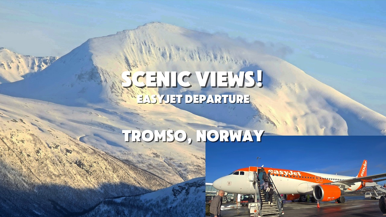 EasyJet Beautiful Winter Morning Departure - Tromsø, Norway