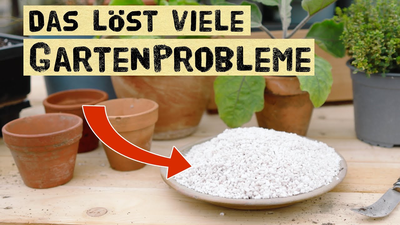 Hiermit kannst du schwere und leichte Böden verbessern. Perlite im Garten, Töpfen und Hochbeeten