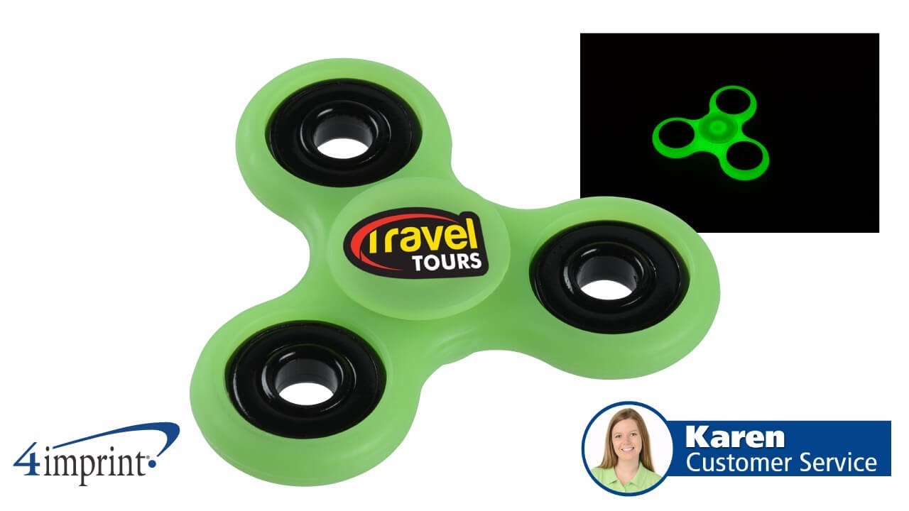 Glow in the Dark Fidget Spinner - Custom Spinner by 4imprint Canada
