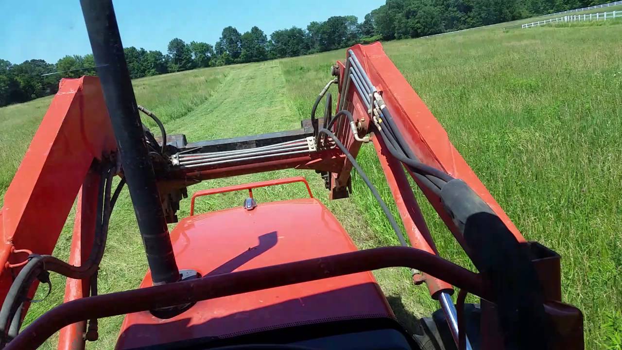Cutting hay with a vicon disc mower
